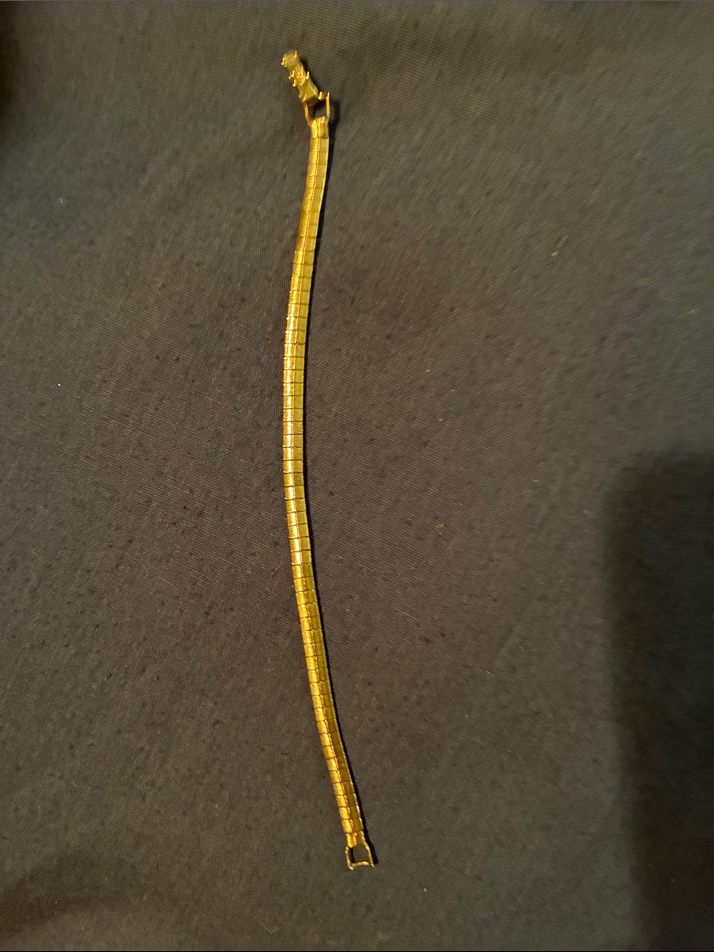 Avon Gold-Tone Flexible Box Chain Bracelet
